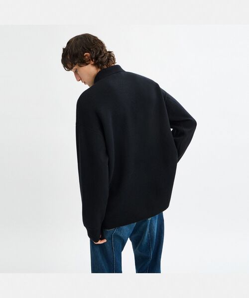 COACH（コーチ）の「リラックスド ロング スリーブ ニット ポロ（ニット/セーター・メンズ・ブラック系その他・SMALL/MEDIUM/LARGE）」の4枚目の写真