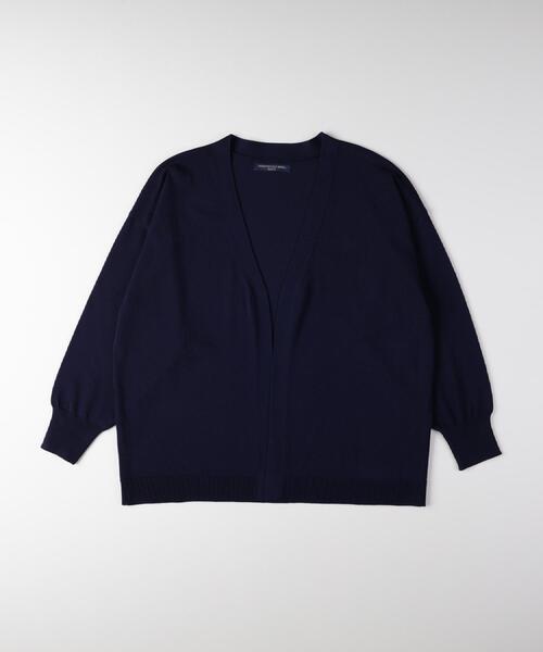 Right-on（ライトオン）の「HONEYSUCKLE ROSE(ハニーサックルローズ)【レディース】トッパーニットカーディガン（カーディガン/ボレロ・レディース・ネイビー/ブラック/ライトベージュ・S/M/L）」の12枚目の写真
