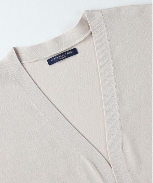 Right-on（ライトオン）の「【HONEYSUCKLE ROSE】トッパーニットカーディガン（カーディガン/ボレロ・レディース・ネイビー/ブラック/ライトベージュ・S/M/L）」の8枚目の写真