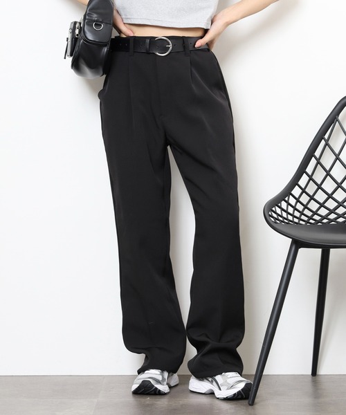 FUNALIVE（ファンアライブ）の「ストレッチカラーフレアーパンツ セミワイド（スラックス・メンズ・ブラウン/グリーン/アイボリー/ブルー/ブラック・M/L）」の3枚目の写真