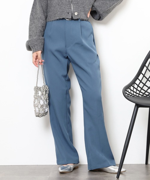 FUNALIVE（ファンアライブ）の「ストレッチカラーフレアーパンツ セミワイド（スラックス・メンズ・ブラウン/グリーン/アイボリー/ブルー/ブラック・M/L）」の21枚目の写真