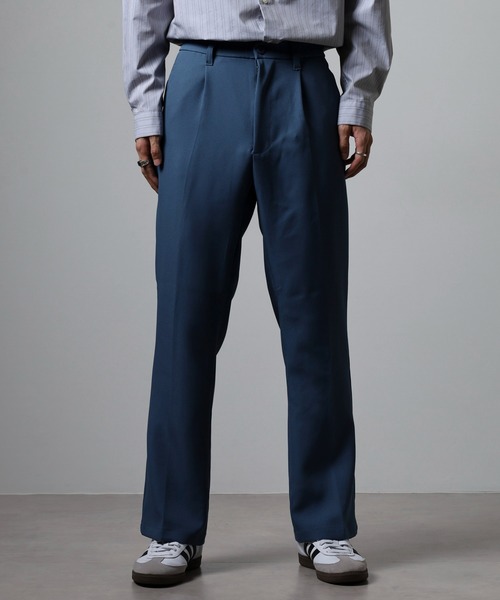 FUNALIVE（ファンアライブ）の「ストレッチカラーフレアーパンツ セミワイド（スラックス・メンズ・ブラウン/グリーン/アイボリー/ブルー/ブラック・M/L）」の6枚目の写真