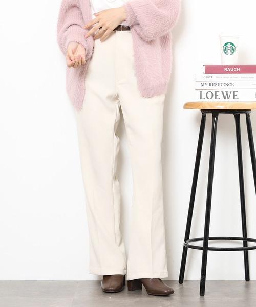 FUNALIVE（ファンアライブ）の「ストレッチカラーフレアーパンツ セミワイド（スラックス・メンズ・ブラウン/グリーン/アイボリー/ブルー/ブラック・M/L）」の16枚目の写真