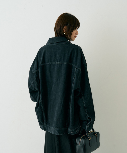 AGOLDE（エーゴールドイー）の「【AGOLDE/エーゴールドイー】REWORKED WAYNE JK リワークド・ウェインデニムジャケット/スパイダー（デニムジャケット・レディース・ブラック・フリー）」の6枚目の写真