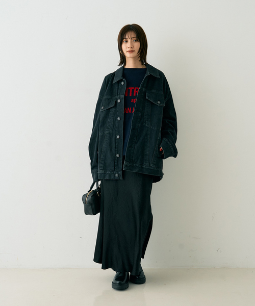 AGOLDE（エーゴールドイー）の「【AGOLDE/エーゴールドイー】REWORKED WAYNE JK リワークド・ウェインデニムジャケット/スパイダー（デニムジャケット・レディース・ブラック・フリー）」の7枚目の写真