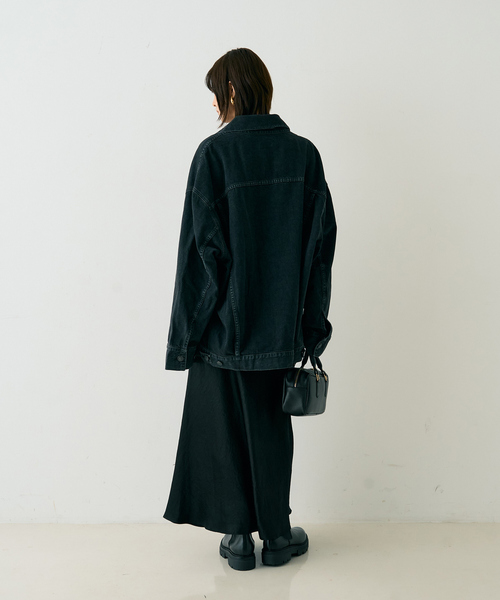 AGOLDE（エーゴールドイー）の「【AGOLDE/エーゴールドイー】REWORKED WAYNE JK リワークド・ウェインデニムジャケット/スパイダー（デニムジャケット・レディース・ブラック・フリー）」の12枚目の写真