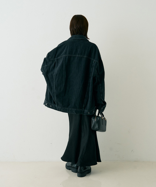 AGOLDE（エーゴールドイー）の「【AGOLDE/エーゴールドイー】REWORKED WAYNE JK リワークド・ウェインデニムジャケット/スパイダー（デニムジャケット・レディース・ブラック・フリー）」の13枚目の写真