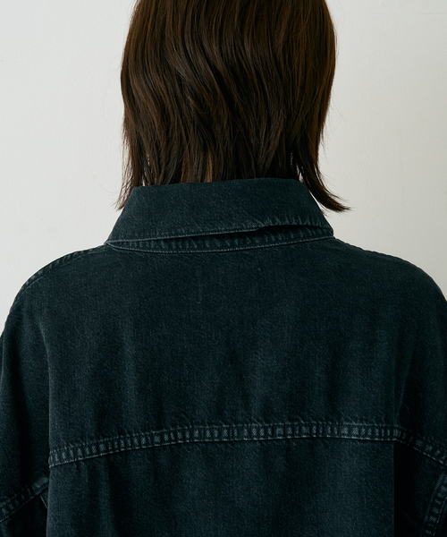 AGOLDE（エーゴールドイー）の「【AGOLDE/エーゴールドイー】REWORKED WAYNE JK リワークド・ウェインデニムジャケット/スパイダー（デニムジャケット・レディース・ブラック・フリー）」の17枚目の写真