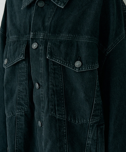 AGOLDE（エーゴールドイー）の「【AGOLDE/エーゴールドイー】REWORKED WAYNE JK リワークド・ウェインデニムジャケット/スパイダー（デニムジャケット・レディース・ブラック・フリー）」の19枚目の写真