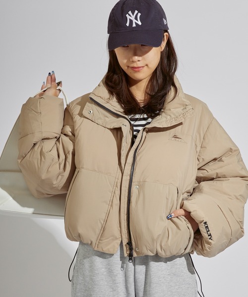 KELTY(ケルティ)の「KELTY/ケルティ Insulation Cropped Jacket インサレーションクロップドジャケット(ダウンジャケット/コート・レディース・ネイビー/ブルー/ベージュ/ブラック・FREE)」の5枚目の写真