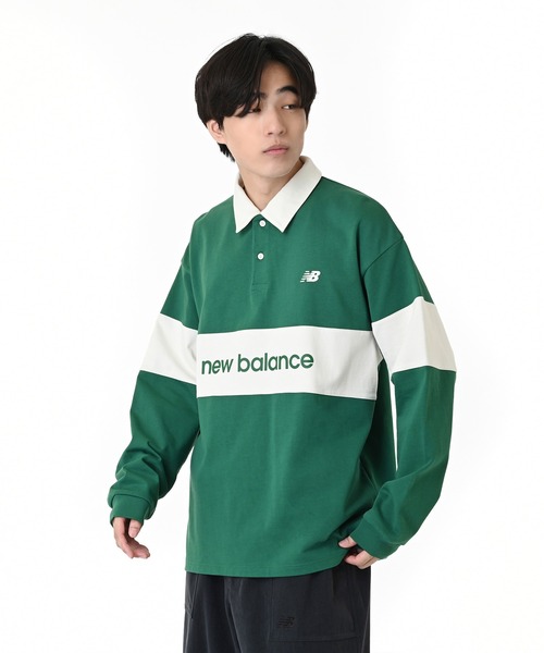 new balance ポロシャツとショートパンツセット ロングスリーブポロシャツ（ポロシャツ）｜New Balance