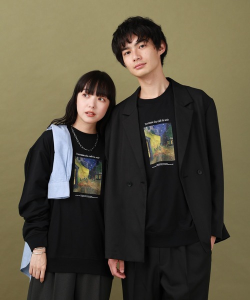 GLOBAL WORK(グローバルワーク)の「ATELIER GLOBAL WORK/ミニ裏毛プルオーバー/591534(Tシャツ/カットソー・メンズ・ホワイト/グレー系その他6/グレー/ブラック・SMALL/MEDIUM/LARGE)」の1枚目の写真