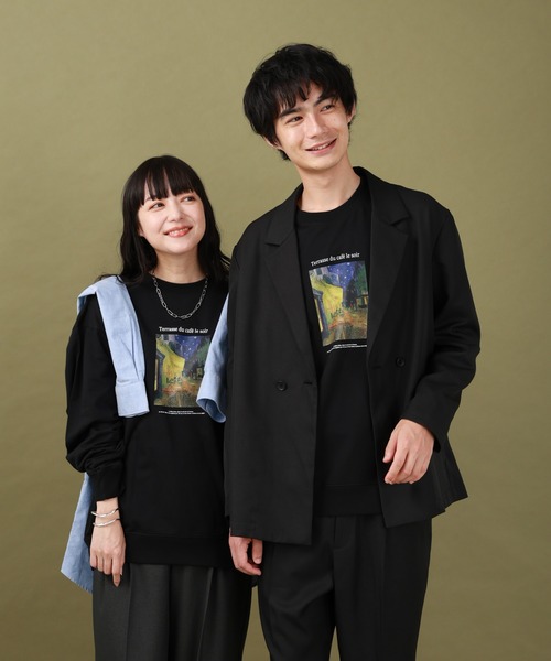GLOBAL WORK(グローバルワーク)の「ATELIER GLOBAL WORK/ミニ裏毛プルオーバー/591534(Tシャツ/カットソー・メンズ・ホワイト/グレー系その他6/グレー/ブラック・SMALL/MEDIUM/LARGE)」の13枚目の写真