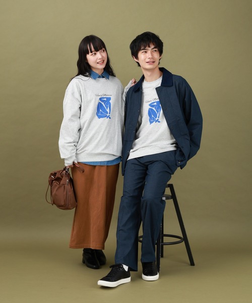 GLOBAL WORK(グローバルワーク)の「ATELIER GLOBAL WORK/ミニ裏毛プルオーバー/591534(Tシャツ/カットソー・メンズ・ホワイト/グレー系その他6/グレー/ブラック・SMALL/MEDIUM/LARGE)」の19枚目の写真
