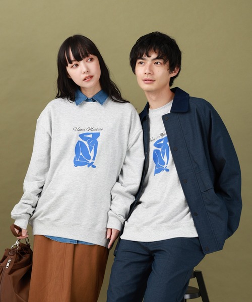 GLOBAL WORK(グローバルワーク)の「ATELIER GLOBAL WORK/ミニ裏毛プルオーバー/591534(Tシャツ/カットソー・メンズ・ホワイト/グレー系その他6/グレー/ブラック・SMALL/MEDIUM/LARGE)」の11枚目の写真