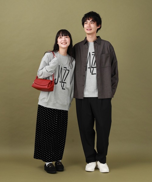 GLOBAL WORK(グローバルワーク)の「ATELIER GLOBAL WORK/ミニ裏毛プルオーバー/591534(Tシャツ/カットソー・メンズ・ホワイト/グレー系その他6/グレー/ブラック・SMALL/MEDIUM/LARGE)」の9枚目の写真