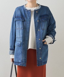 PUAL CE CIN | デニムサファリジャケット(デニムジャケット)
