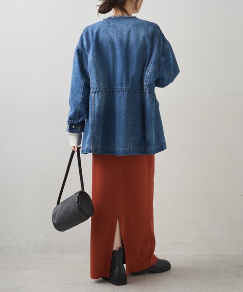 セール】デニムサファリジャケット（デニムジャケット）｜PUAL CE CIN