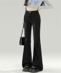 Dream garden（ドリームガーデン）の「フレアデニムパンツ ストレッチパンツ（デニムパンツ）」