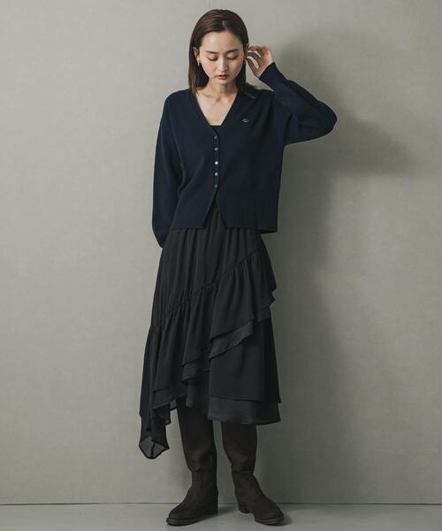 SENSE OF PLACE by URBAN RESEARCH（センスオブプレイスバイアーバンリサーチ）の「『WEB/一部店舗限定』プレートツキカーディガン（カーディガン/ボレロ・レディース・チャコールグレー/アイボリー/ネイビー/レッド・ONE）」の20枚目の写真