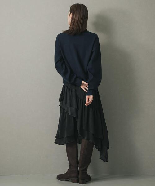 SENSE OF PLACE by URBAN RESEARCH（センスオブプレイスバイアーバンリサーチ）の「『WEB/一部店舗限定』プレートツキカーディガン（カーディガン/ボレロ・レディース・チャコールグレー/アイボリー/ネイビー/レッド・ONE）」の13枚目の写真