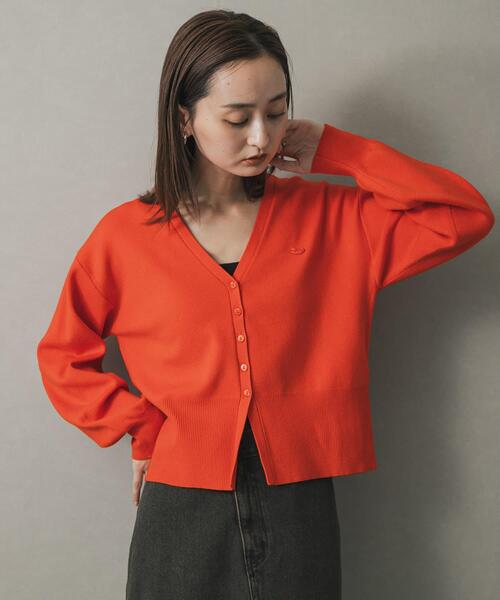 SENSE OF PLACE by URBAN RESEARCH（センスオブプレイスバイアーバンリサーチ）の「『WEB/一部店舗限定』プレートツキカーディガン（カーディガン/ボレロ・レディース・チャコールグレー/アイボリー/ネイビー/レッド・ONE）」の17枚目の写真