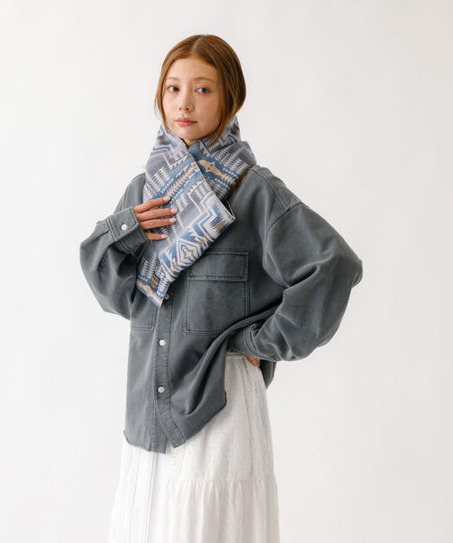 【新品】米国製 ペンドルトン ジャガードマフラー USA製 PENDLETON / ペンドルトン】FLANNEL MUFFLER / フランネル ダウン