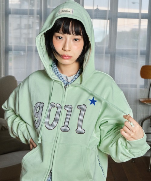 common gull products NO☆9011 zip hoodie NO☆9011 zip hoodie（パーカー）｜common gull products.（コモンガル