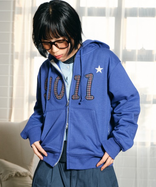 common gull products NO☆9011 zip hoodie common gull products.（コモンガルプロダクツ）の「NO☆9011