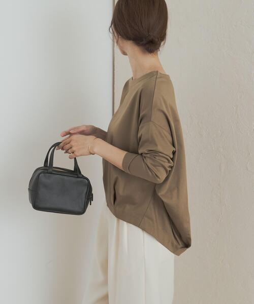 URBAN RESEARCH DOORS（アーバンリサーチドアーズ）の「コットンバックタック長袖プルオーバー（Tシャツ/カットソー・レディース・オフホワイト/ブラック/ネイビー/ベージュ系その他・MEDIUM）」の14枚目の写真