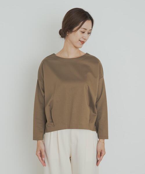 URBAN RESEARCH DOORS（アーバンリサーチドアーズ）の「コットンバックタック長袖プルオーバー（Tシャツ/カットソー・レディース・オフホワイト/ブラック/ネイビー/ベージュ系その他・MEDIUM）」の17枚目の写真