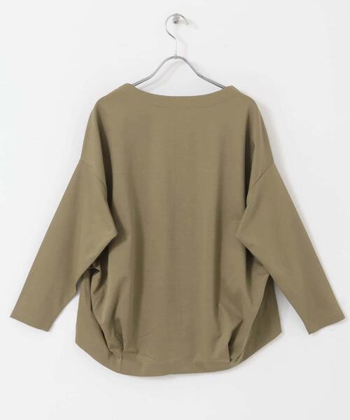 URBAN RESEARCH DOORS（アーバンリサーチドアーズ）の「コットンバックタック長袖プルオーバー（Tシャツ/カットソー・レディース・オフホワイト/ブラック/ネイビー/ベージュ系その他・MEDIUM）」の21枚目の写真