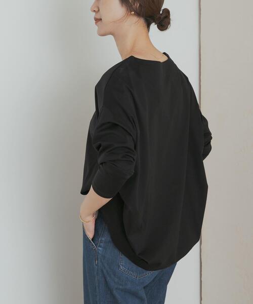 セール】コットンバックタック長袖プルオーバー（Tシャツ/カットソー
