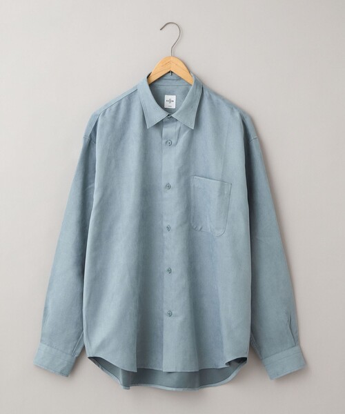 coen（コーエン）の「スウェードライクシャツ（シャツ/ブラウス・メンズ・ライトグレー/ライトブルー/モカ・L/M/S/XL）」の3枚目の写真