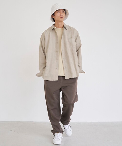 coen（コーエン）の「スウェードライクシャツ（シャツ/ブラウス・メンズ・ライトグレー/ライトブルー/モカ・L/M/S/XL）」の21枚目の写真