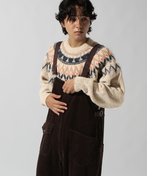 niko and...(ニコアンド)の「コーデュロイオーバーオール(サロペット/オーバーオール・メンズ・ブラウン/ブラック・MEDIUM/LARGE)」の20枚目の写真