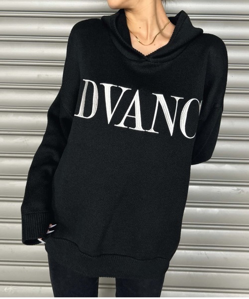 EGOIST（エゴイスト）の「ADVANCEニットトップス（ニット/セーター・レディース・ブラック/ボルドー/ホワイト・FREE）」の21枚目の写真