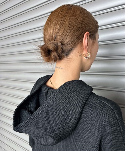 EGOIST（エゴイスト）の「ADVANCEニットトップス（ニット/セーター・レディース・ブラック/ボルドー/ホワイト・FREE）」の7枚目の写真