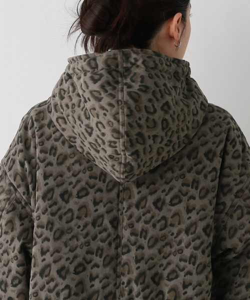 RAGEBLUE（レイジブルー）の「中綿フードミドルコート（ダウンジャケット/コート・レディース・レオパード/ブラウン・FREE）」の22枚目の写真