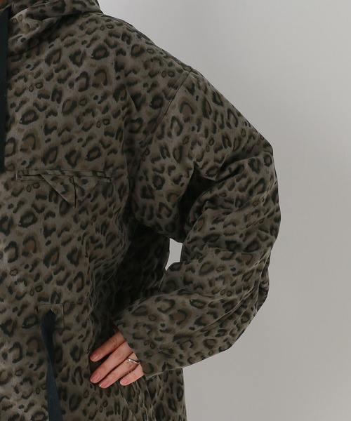 RAGEBLUE（レイジブルー）の「中綿フードミドルコート（ダウンジャケット/コート・レディース・レオパード/ブラウン・FREE）」の20枚目の写真