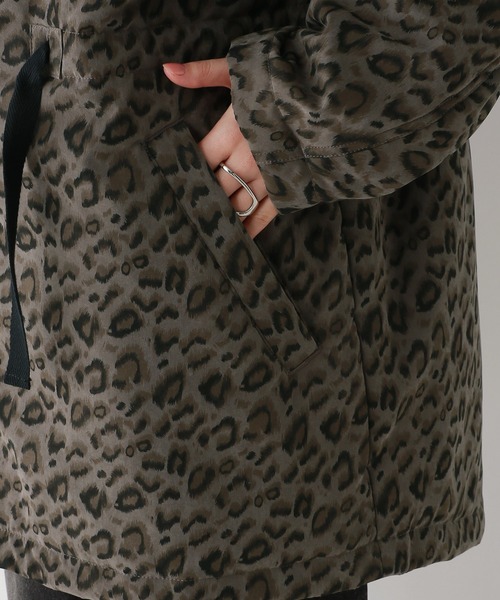 RAGEBLUE（レイジブルー）の「中綿フードミドルコート（ダウンジャケット/コート・レディース・レオパード/ブラウン・FREE）」の19枚目の写真