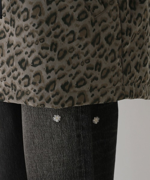 RAGEBLUE（レイジブルー）の「中綿フードミドルコート（ダウンジャケット/コート・レディース・レオパード/ブラウン・FREE）」の18枚目の写真