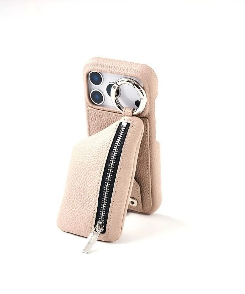 【専用出品】新品 エジュー iPhone17proケース ツイード ブラウン系 ajew（エジュー） iPhone対応 ajew tweed cadenas zipphone case 2月