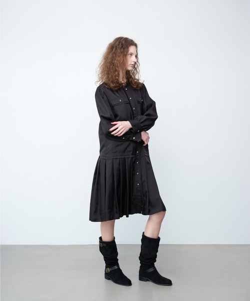 Launa lea(ラウナレア)の「ルーズロングブーツ(S156)(ブーツ・レディース・ベージュ/ブラック・S/M/L/LL)」の10枚目の写真