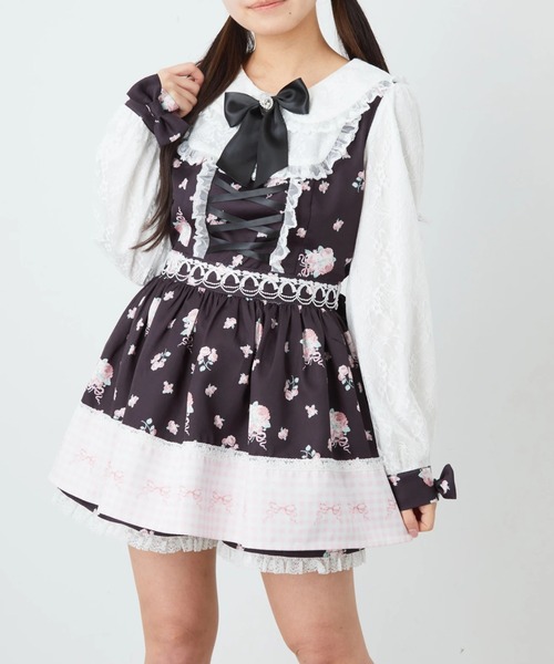 Ank Rouge（アンクルージュ）の「ドリーミーフラワープリントSet up（ワンピース・レディース・アイボリー/ブラック/ピンク・M）」の19枚目の写真