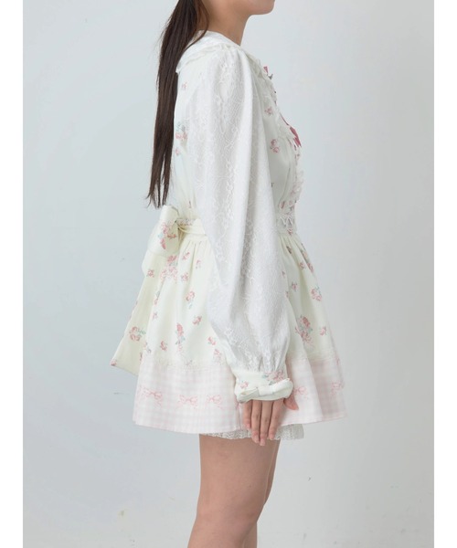 Ank Rouge（アンクルージュ）の「ドリーミーフラワープリントSet up（ワンピース・レディース・アイボリー/ブラック/ピンク・M）」の10枚目の写真