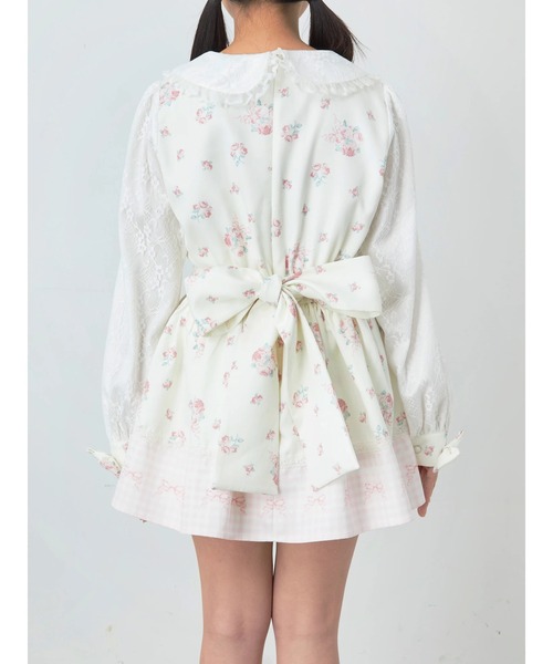 Ank Rouge（アンクルージュ）の「ドリーミーフラワープリントSet up（ワンピース・レディース・アイボリー/ブラック/ピンク・M）」の11枚目の写真