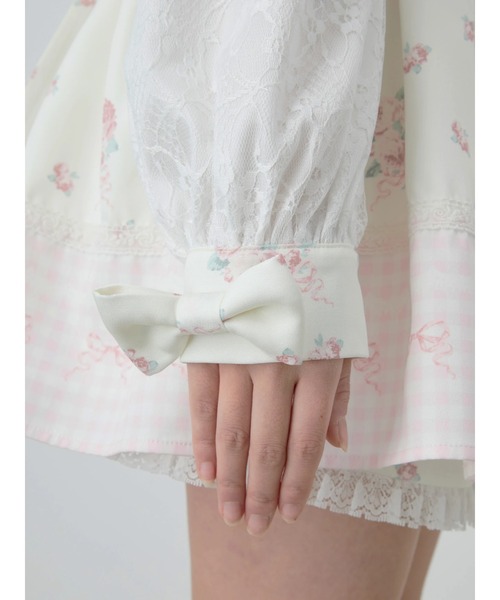 Ank Rouge（アンクルージュ）の「ドリーミーフラワープリントSet up（ワンピース・レディース・アイボリー/ブラック/ピンク・M）」の15枚目の写真