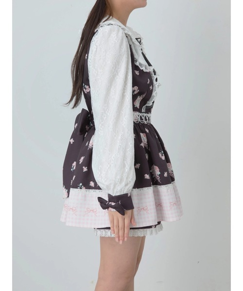 Ank Rouge（アンクルージュ）の「ドリーミーフラワープリントSet up（ワンピース・レディース・アイボリー/ブラック/ピンク・M）」の21枚目の写真