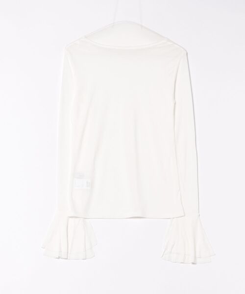 Doux archives（ドゥアルシーヴ）の「ラッフルスリーブプルオーバー（Tシャツ/カットソー・レディース・ホワイト/アイボリー/ブラック・FREE）」の11枚目の写真
